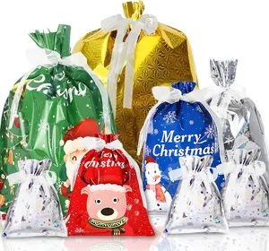 Christmas Gift Bags-41 PCS For Holiday Gift Assorted Sizes Bulk (Large Medium Small)