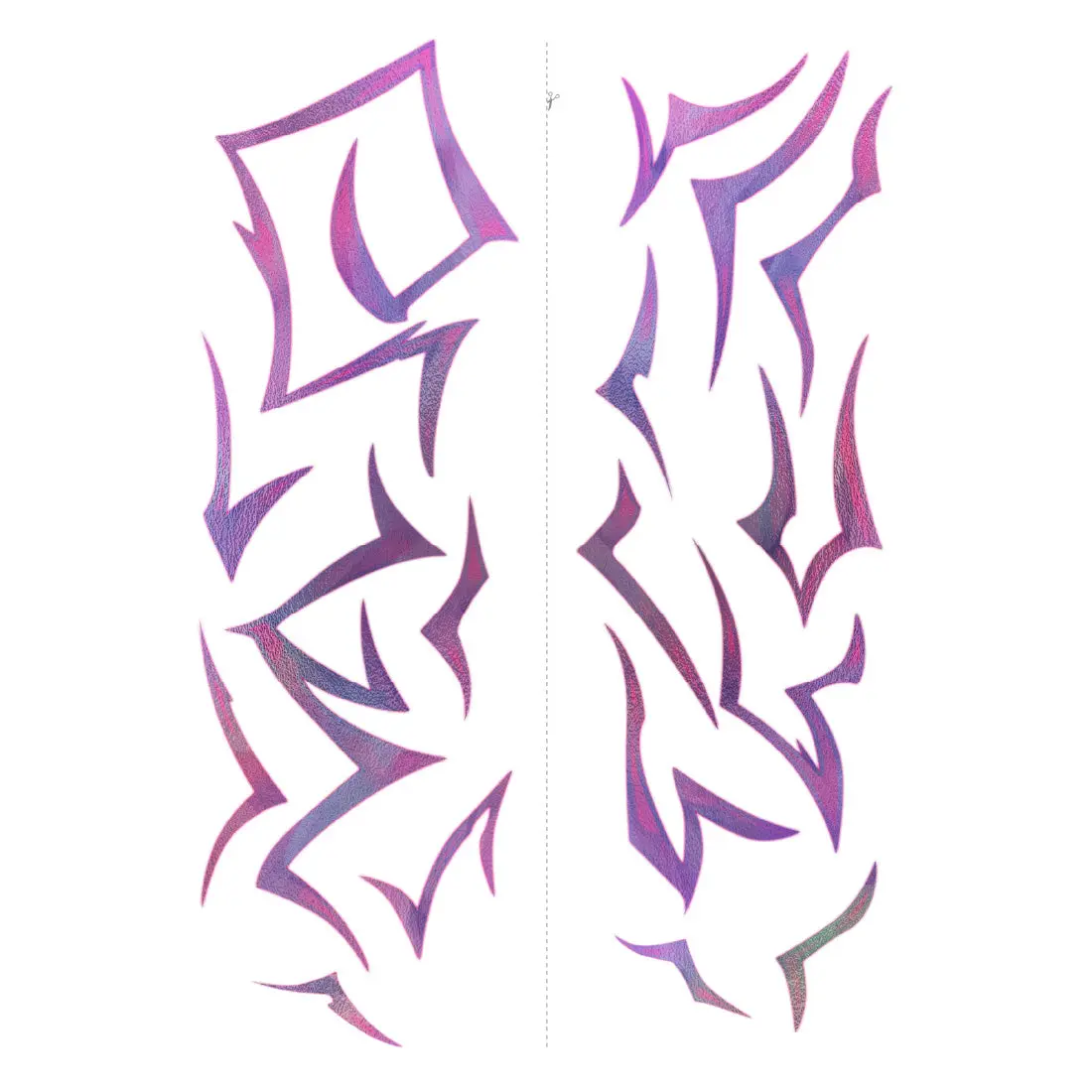 K-Pop Marking Costume Metallic Temporary Tattoos