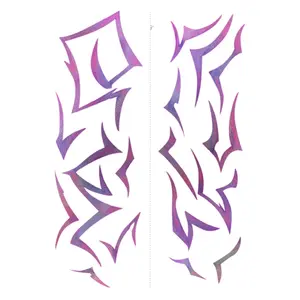 K-Pop Marking Costume Metallic Temporary Tattoos