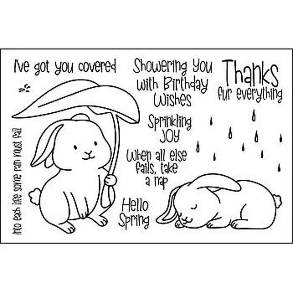 Crafts & Sewing The Stamps of Life moregardenbunny2stamp Clear Stamp Set