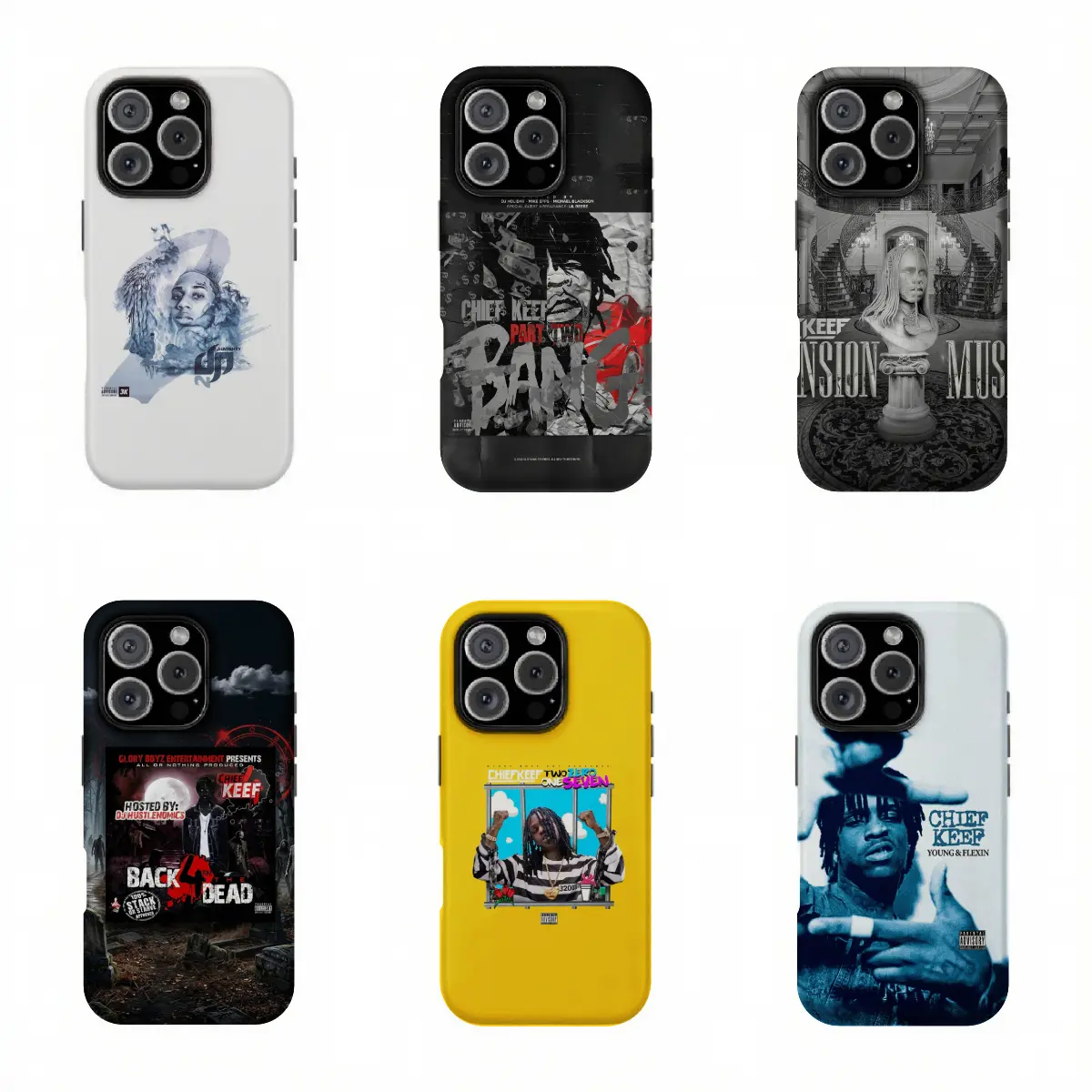 Lead Never Follow Leaders - Chief Keef Edition Smartphone Casing, Protective Cover for Handheld Cellphone Devices, Durable