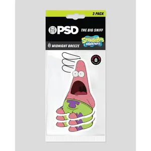 PSD Patrick Shock Spongebob Air Freshener 3 Pack