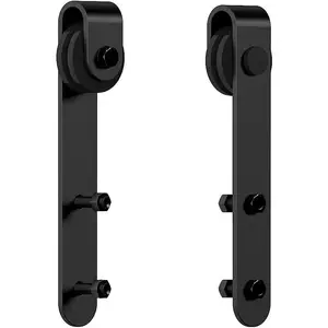 Cabinet Sliding Barn Door Hardware Kit Super Mini Sliding Door Hardware for Wardrobe Cabinet TV Stand (ykd2-Roller Set)