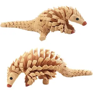 3D Printed Pangolin Articulated Movable Realistic Animal Model for Collectors and Nature Lovers