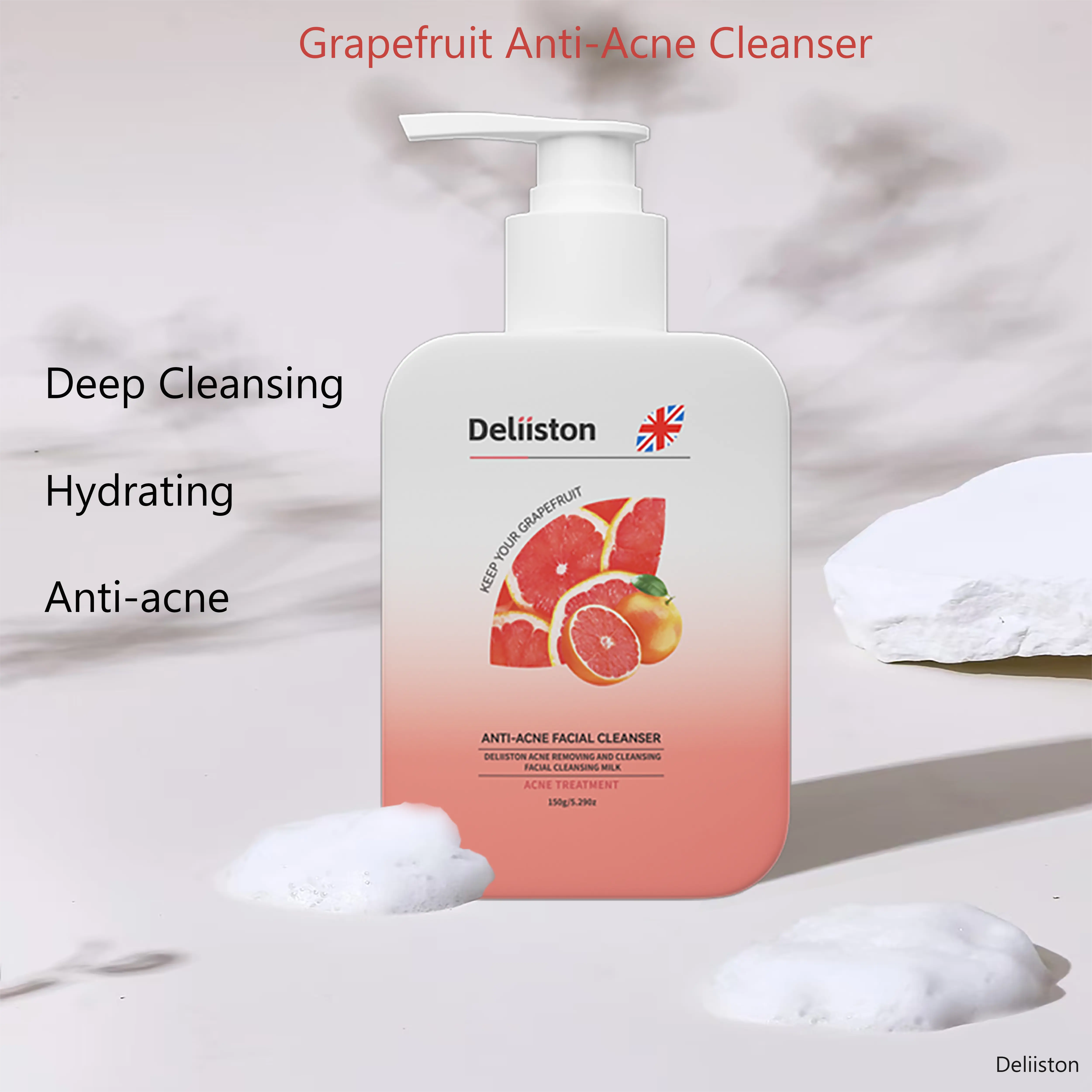 【Deliiston】Plant Amino Acid Formula,Gentle and non-irritating | Dense foam, not tight | Strong cleaning power, easy to clean | Valentine's Day Gifts