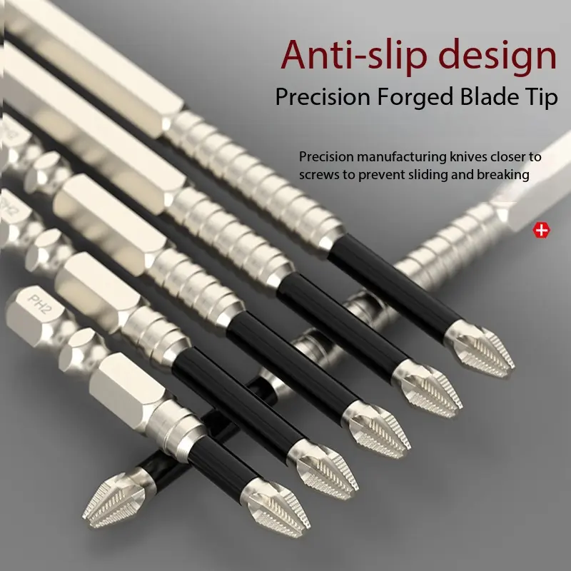 6-piece high-magnetism screwdriver bit set, premium universal strong-magnetism durable screwdriver bit set, anti-slip, shockproof screwdriver bit set, suitable for home DIY and professional use drill driver non-slip electric k5 impact driver bit shank hex