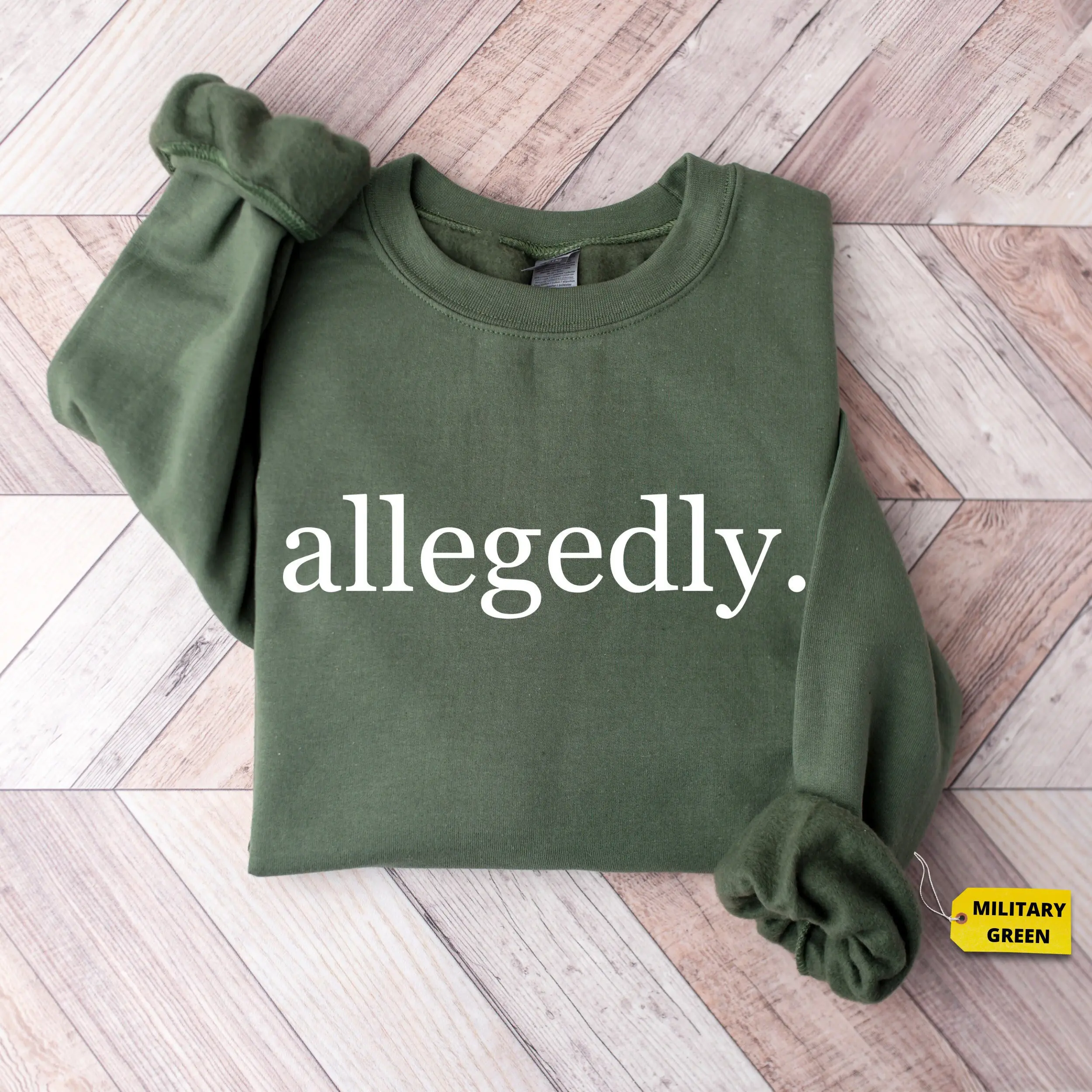 Allegedly Sweatshirt, Law Student Shirt,  Law School Graduation Tshirt, Funny Lawyer Gift, Law School, Lawyer Crewneck, Funny Attorney Shirt