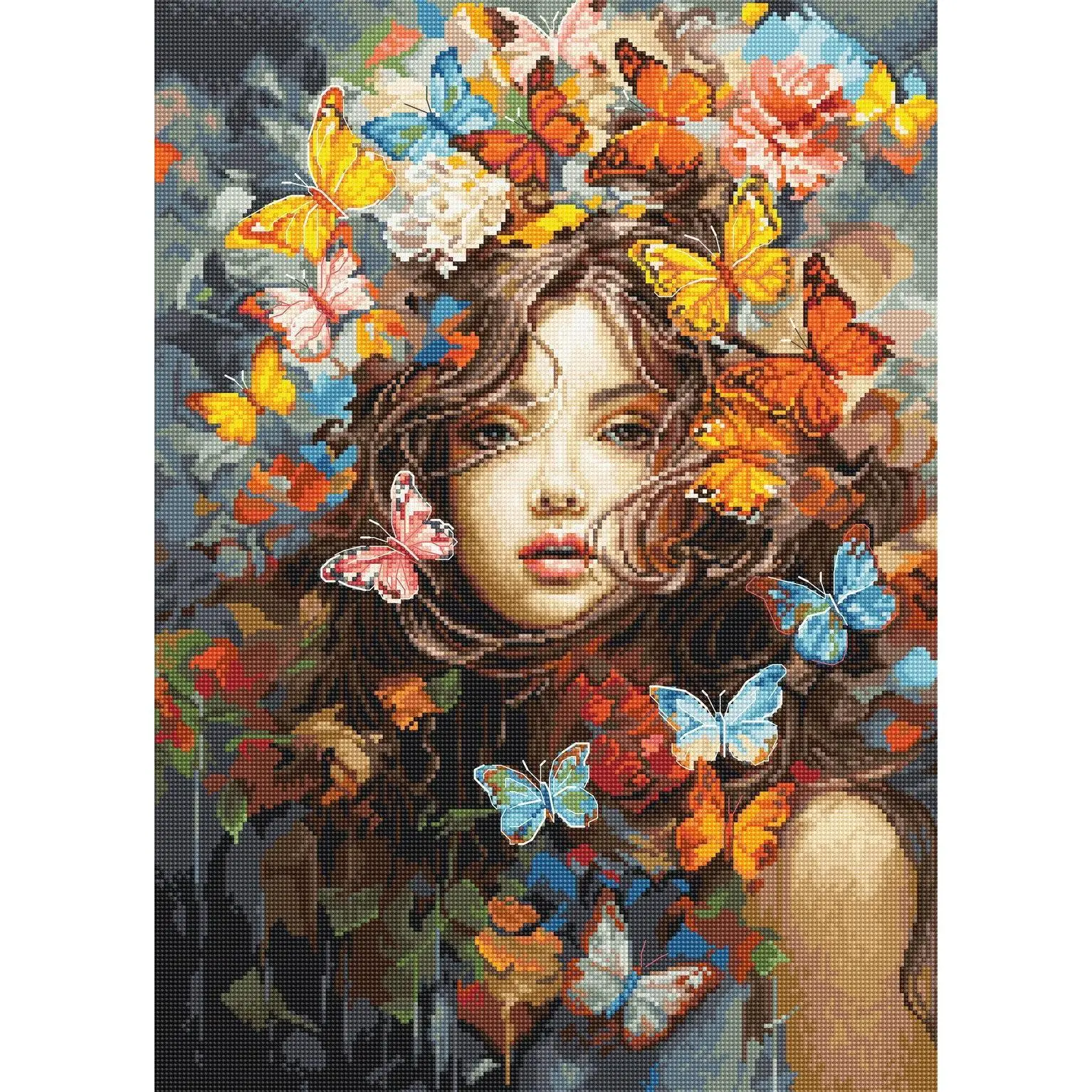 Butterflies Magic Counted Cross-Stitch Kit by Luca-S BU5043L