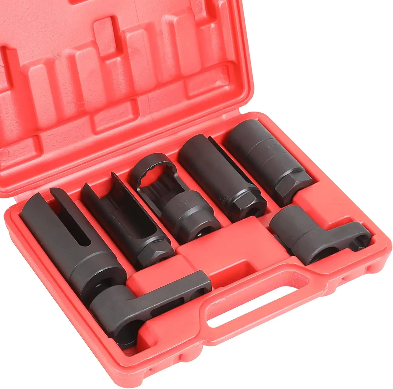 7-Piece Automotive Master Socket Set - Hand Tool Wrenches with Cut-Away Sections for Removal, Wiring Harness Work, Fits Multiple Cars (Oxygen, Oil Pressure Sending Unit) for Peugeot Repairs