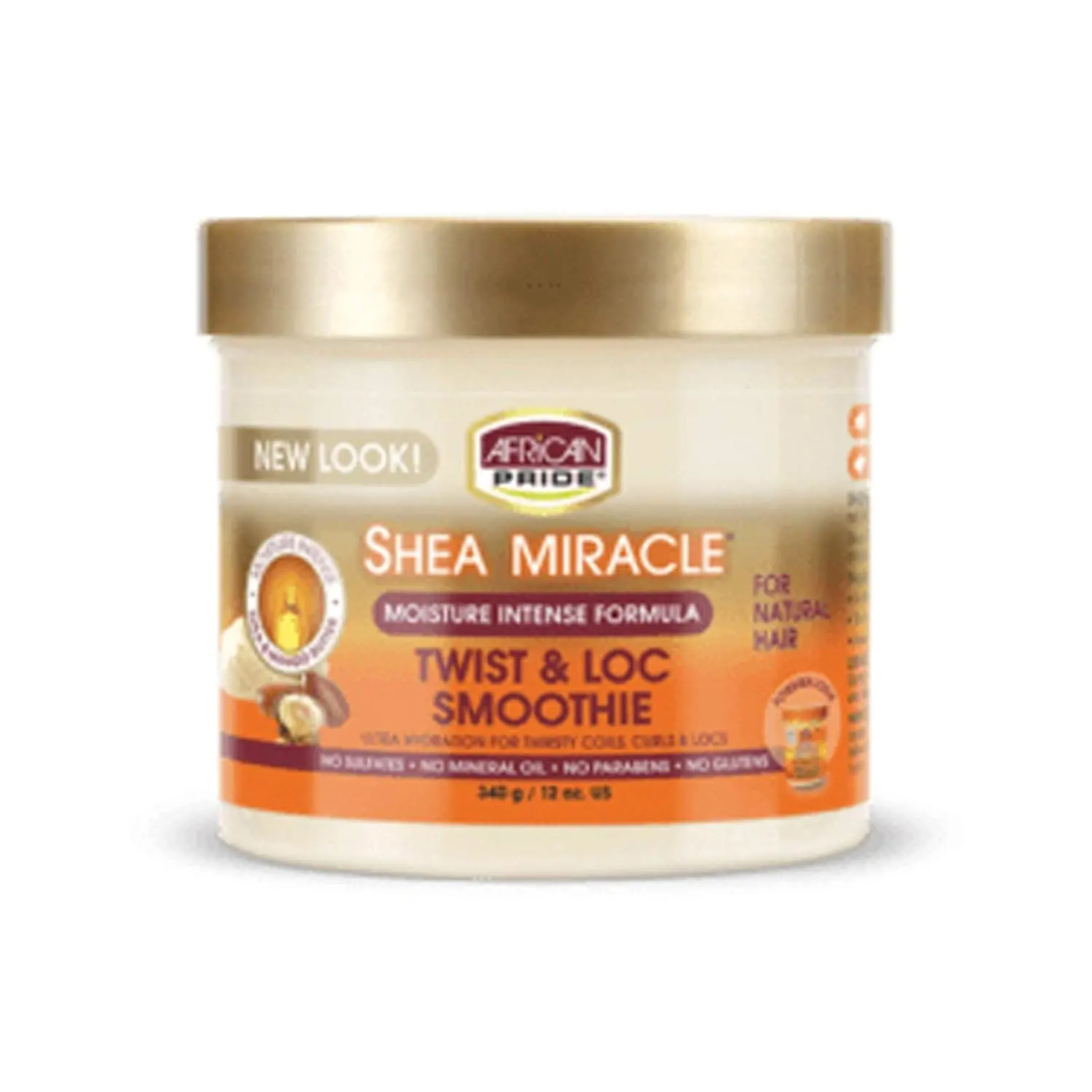 AFRICAN PRIDE Shea Miracle Twist & Loc Smoothie, Hydrating Hair Moisturizer for Locs, Coils & Curls, Shine-Enhancing Formula, Unisex, 12 oz, Curly Hair