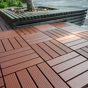 44 sq. ft Plastic Interlocking Deck Tiles, 44 Pack,12"x12" Waterproof Non-Slip Outdoor Flooring All Weather Use, Patio Floor Decking Tiles for Porch Poolside Balcony Backyard