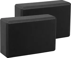 Yoga Blocks 2 pack, Gym Blocks, Exercise Workout Fitness Bricks, Pilates Stretch Handstand Non-Slip