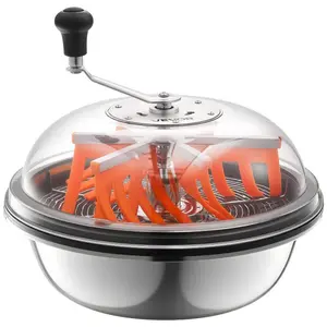 Bud Leaf Bowl Trimmer, 16 in Manual Bud Trimmer, with Stainless Steel Blades, Visual Cutting, Wet Dry Hydroponic Cutting Machine, Twisted Spin Cut for Plants Leaves Buds Flowers