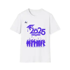 2025 Graduation Unisex Softstyle T-Shirt, Graduation Gift, Class of 2025 Tee, College Shirt, School Spirit Wear, Custom Graduation Apparel