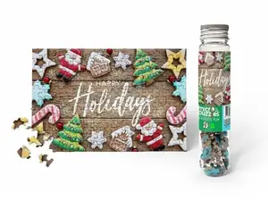 Holiday Cookies Micro Puzzle Mini Jigsaw Puzzle Stocking Stuffer