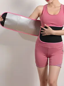 Unisex Waist Trainer Belt, Nylon Colorblock Sporty Shapewear, Fat Burning Core Tightener, Yoga & Daily Exercise Waistband