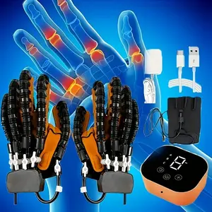 2025 Upgraded Rehabilitation Robot Gloves -  Rubber Hand Relax Gloves with Adjustable Resistance, Portable Finger Separation Trainer for Elderly Hand Dexterity Recovery, Post-Surgery Rehabilitation, Medical Accessories Healthcare Tool posturecorrector