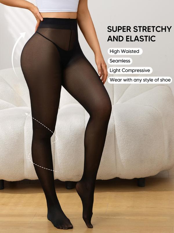 Women's Ultra Sheer Control Top Pantyhose, Fashion Support Stockings, Comfortable & Stylish Design, Perfect for Daily Wear