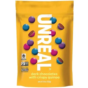 Unreal, Candy Coated Chocolate Crispy Quinoa Gems Bag, 5 Ounce