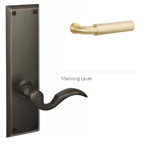 Emtek C5111VR Concealed Fastener , Passage , Neos Rosette , Verve Knob