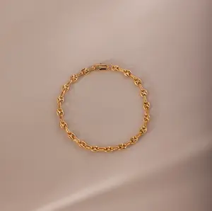 Mini Mariner Chain Bracelet by Caitlyn Minimalist - Dainty Everyday Chain Link Bracelet - Minimalist Stacking Bracelet - Gift for Her