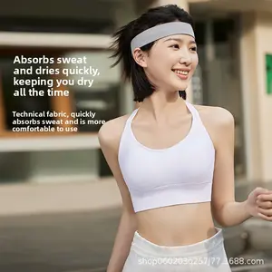 Outdoor Yoga Fitness Running Basketball Sports Headband Female Silicone Non-slip Sweat Absorbing Headband Hair Band