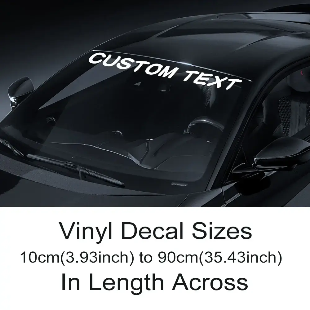 Custom Stickers Car Windshield Personalized Text Font Vinyl Decor Decal Creative Window DIY Decaration Truck Auto Accessories
