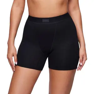 Women's Boxer Briefs Cotton High Waisted Boy Shorts Underwear 5" Inseam Stretch Boxer Shorts