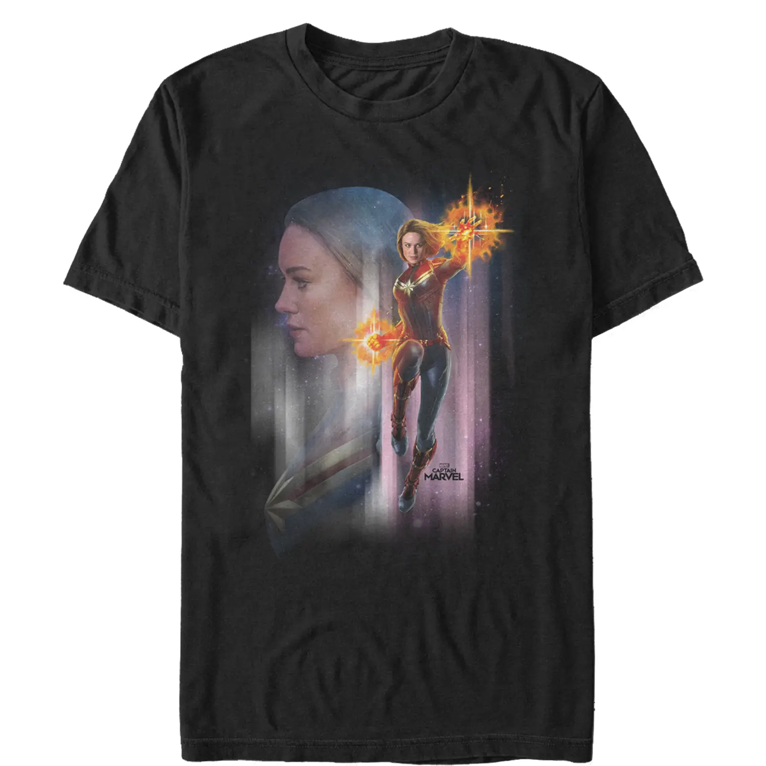 Men's Marvel Captain Marvel Galactic Profile T-Shirt