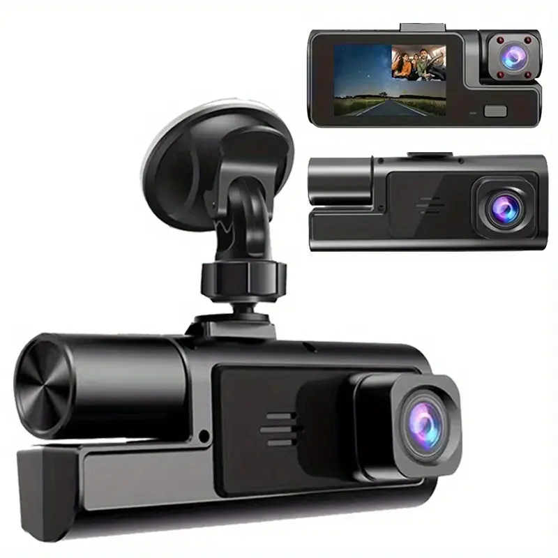 Car Dashcam Vehicle HD 1080P & 480P Dual Lens Car Camera with Wide-Angle Recording, Enhanced Night Vision, Motion Detection, Loop Recording, G-Sensor, Auto Lock, 24H Parking Monitor for Cool Car Stuff, Auto Parts Accessories summerwins,