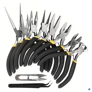 5/7/8/16Pcs Multi-Purpose Pliers Set | Ergonomic Handle Needle Nose Combination Wire Stripper Bending Pliers, Hand Tool Kit for DIY & Holiday Gift