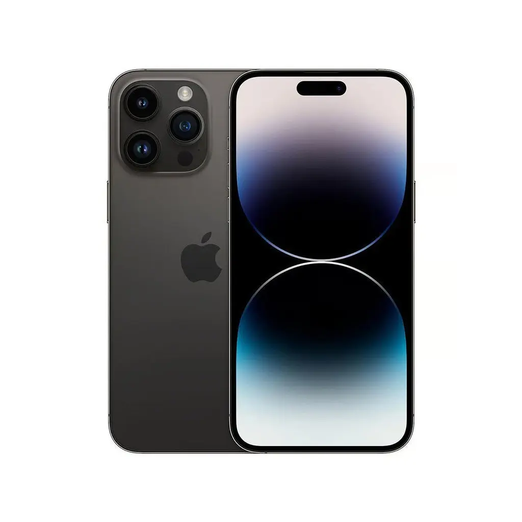 Refurbished iPhone 14 Pro Smartphone - 6.1" 128GB Space Black Unlocked, Excellent Condition, Powerful Chip, Versatile Cellphone Charging Device