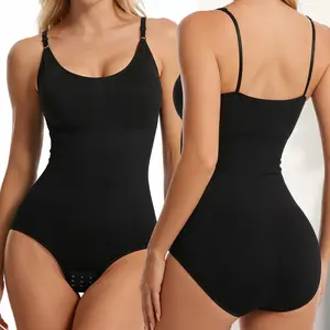 Women's tight one-piece garment, featuring 3D seamless shaping design, capable of controlling the abdomen and enhancing the buttocks. Breathable mesh waistband and adjustable hook-and-loop design. Daily body-shaping equipment. Shapewear Bodysuit