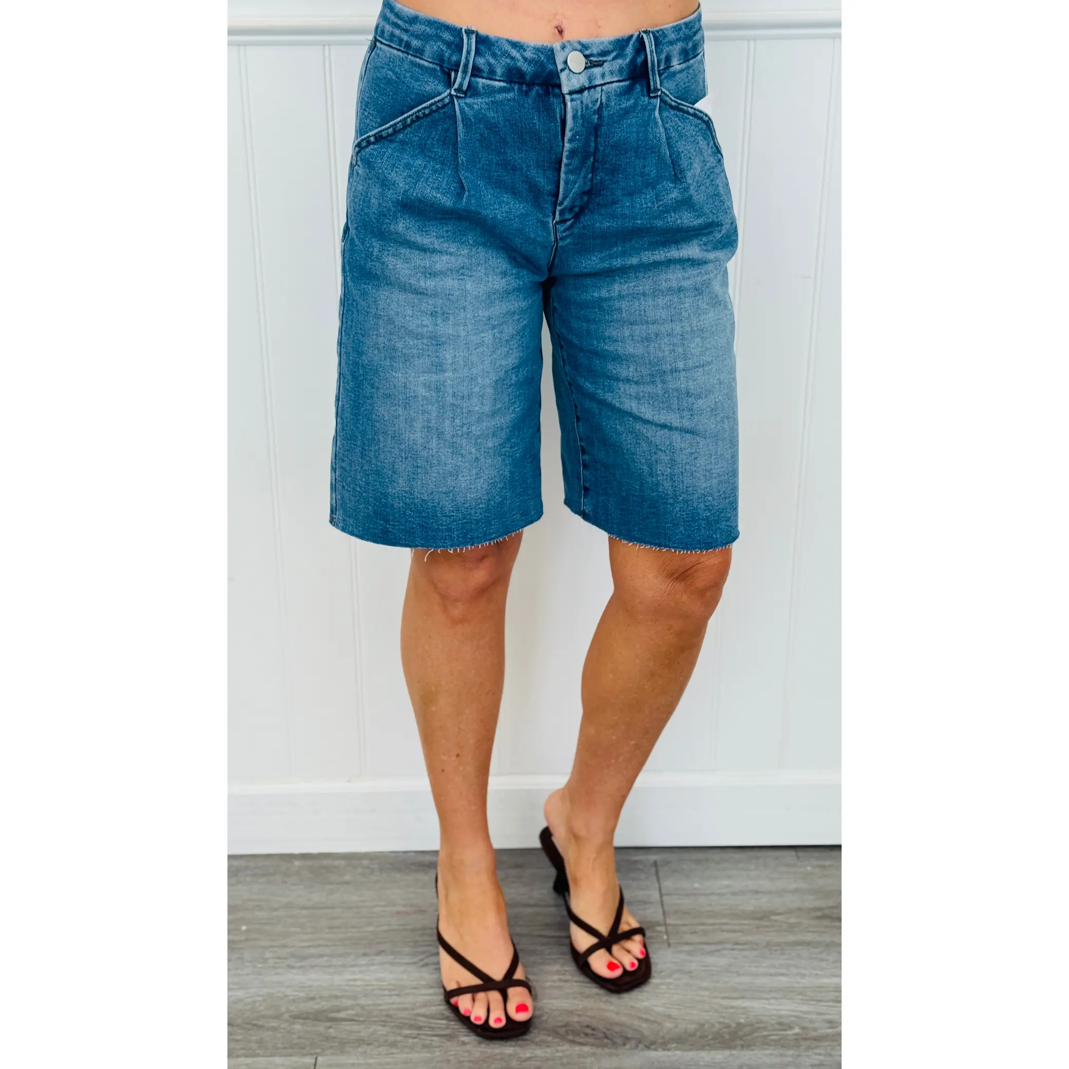 Risen Summer Slouchy Denim Jorts (Reg & Plus)