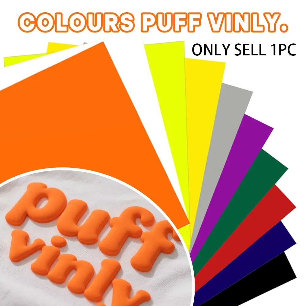 3D Colorful Bubble Heat Transfer Vinyl, 13 Colors, 25cm X 30cm, Htv Foil Lettering Material, DIY T-Shirt Clothes Textile Accessories
