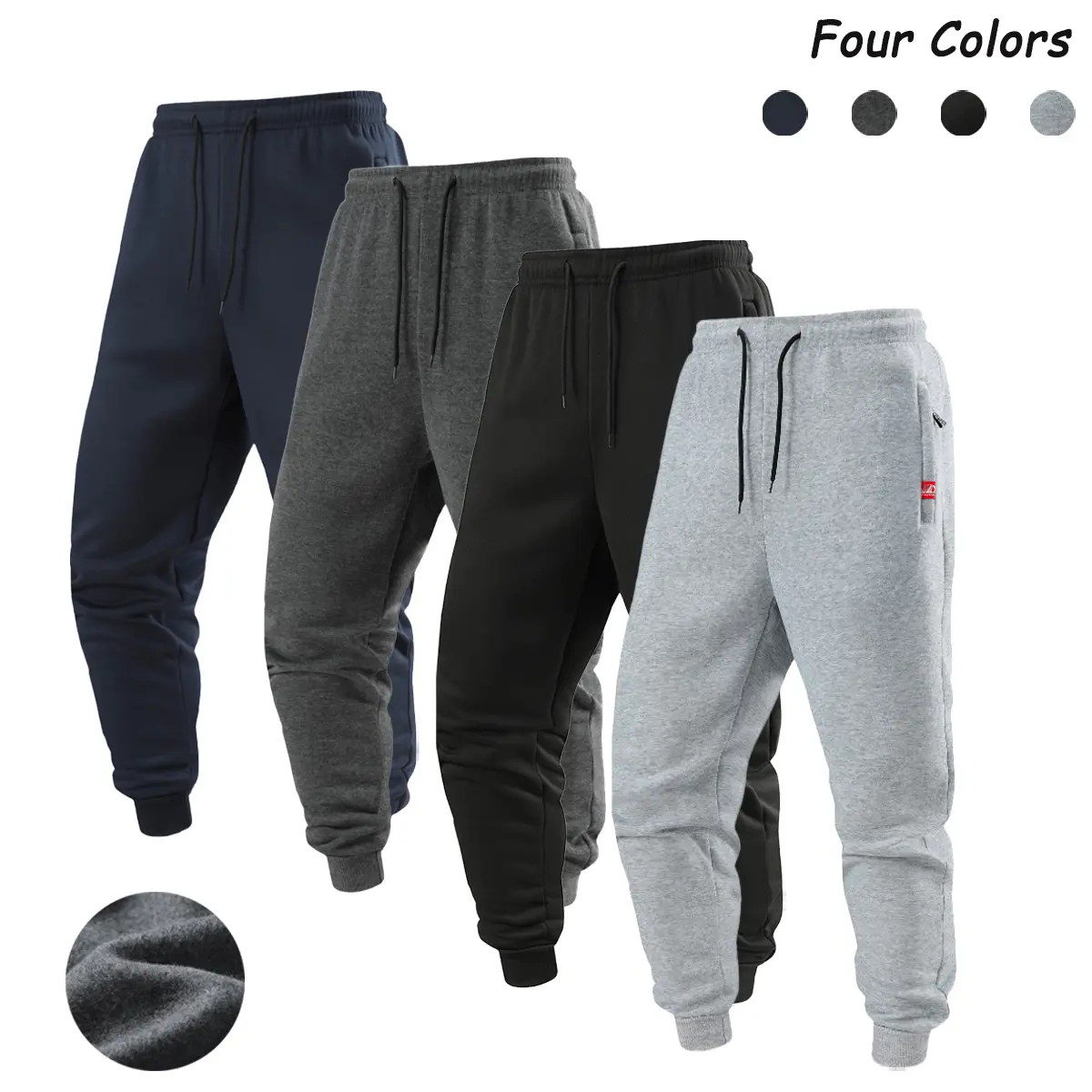 Men’s jogger sweatpants, long pants with a drawstring elastic waistband, for fitness, running, home wear, and everyday casual wear