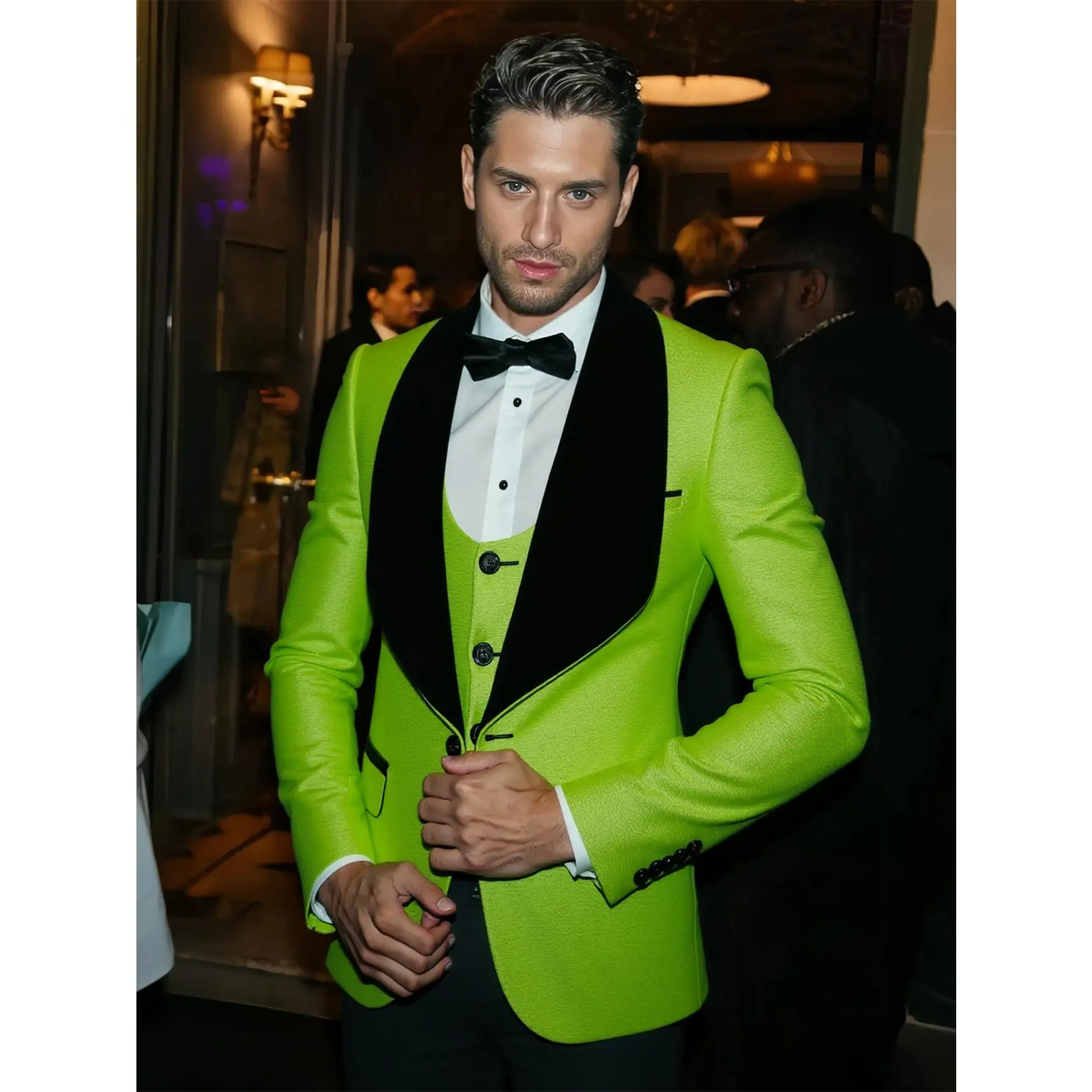 Suits Slim Fit 3 Piece Mens Tuxedo Suit Set for Prom Wedding Party Paisley  Jacket Vest Pants Homecoming Outfit Party Wedding Formal Formal Wear suits  Blazer Menswear - TikTok Shop