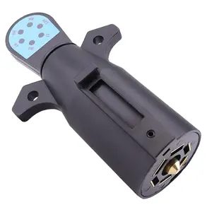 Trailer Light Tester, 7 Pin Trailer Plug Tester with LED Light, 7-Way Trailer Light Tester Circuit Connector Tester for , Trailer, Rvs, 7 Way Trailer Plug Tester