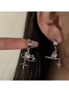 2026 Starry Geometry Pearl Necklace, Niche Design, Stackable Double Layer Trendy Unisex Fashion Chain Accessory