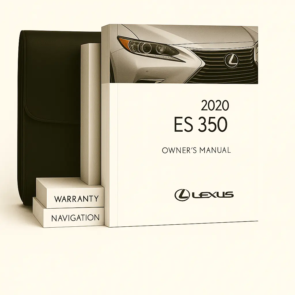 2020 Lexus ES 350 Owners Manual - Complete Set