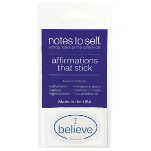 I believe affirmations that stick (blue)