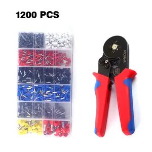 Crimping Tool Set Crimp Wire Plier Tools With 1200pcs Wire Ferrule Terminals Kit