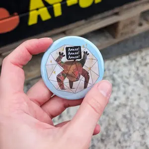 Rocky the Alien Pin Badge, Project Hail Mary Fan Art, Sci Fi Fandom (58mm)