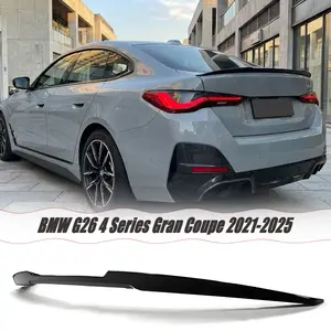 MUTUSAISI Rear Spoiler Wing Fit for BMW G26 4 Series Gran Coupe i4 2021-2025 430i/ M440i/ M50 (Sedan Model Only) Accessories, Glossy Black Sporty M4 Style DeckLid Lip Exterior