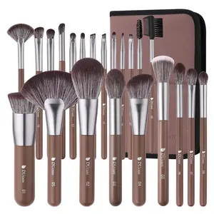 Ducare Makeup Brushes Professional with Bag 22Pcs Makeup Brush Set Premium Synthetic Kabuki Foundation Blending Brush Face Powder Blush Concealers Eye Shadows with Case Doremi Beauty