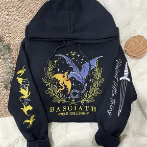 Basgiath War College Sweatshirt ,Dragon Rider Tee, Fourth Wing Hoodies, Violet Sorrengail, Fly or Die, Riders Quadrant, Rebecca Yoros
