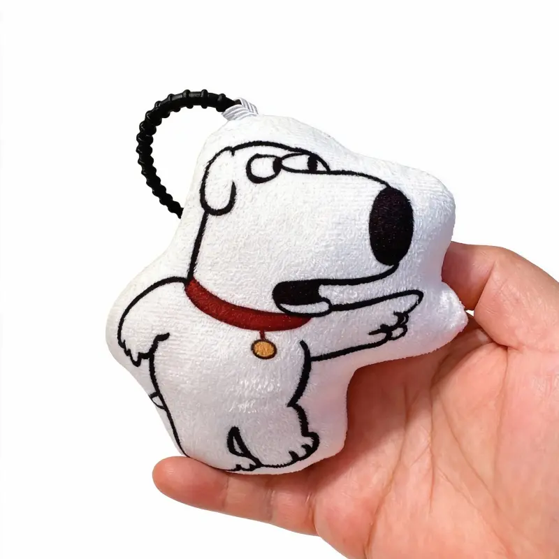 Squishy Fabric Talking Plush Keychain - Fluffy Novelty Dog Barking Doll, Sassy Teasing Clap Back Pendant, Hanging Home Decor Accessory, Trendy