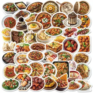 50pcs Ordering Recipe Series Stickers, Suitable for Designing Faith-based Items Such As Scrapbooks, Diaries, Laptops, Water Bottles, Cars, Etc., with Positive Messages As Gifts, Sticker Decals