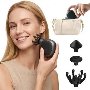 NAPLOR 3-In-1 Mini Massager for Face, Head & Body, 3 Heads & 4 Speeds, Relief for Facial Puffiness, Headaches & Scalp Fatigue, Ideal for Travel & Office, Perfect Gift