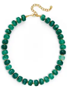 Resin Chunky Beaded Necklace for Women Minimalistic Modern Statement Necklace Jewelry Accessories